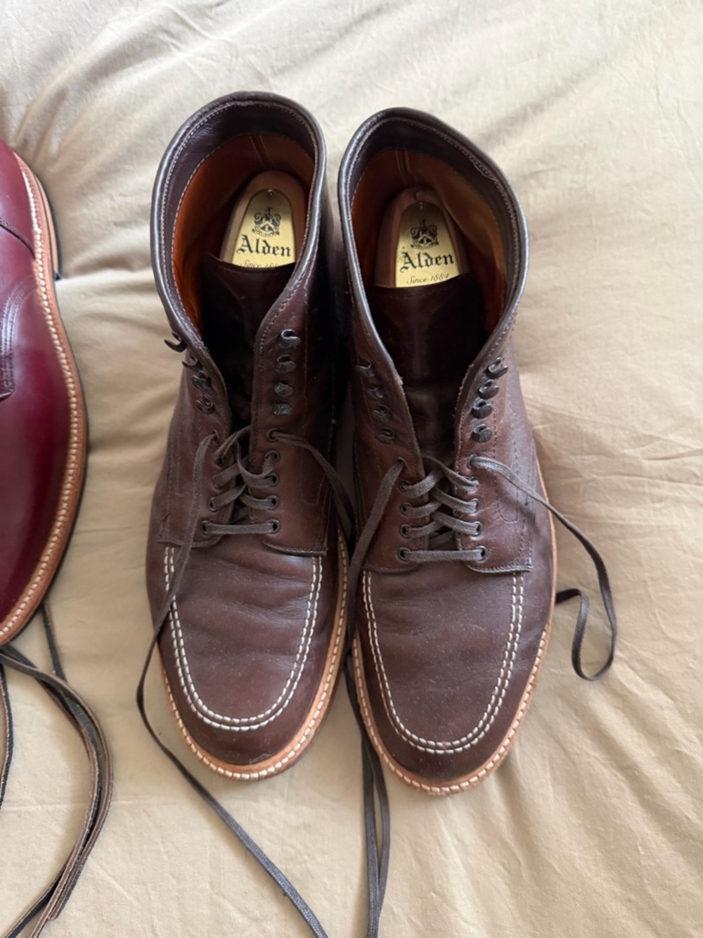 Alden 403 Indy Boot Men's Chromexcel Dark Brown Leather SZ 11 B/D